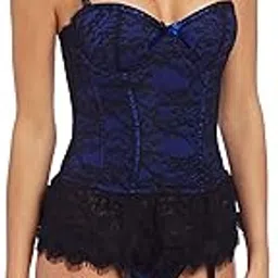 seven 'til midnight Seven Til Midnight Women's Victorian Lace Bustier,Blue,Small-picture-44