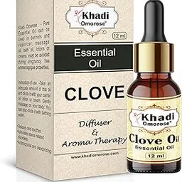 Khadi Omorose Clove Bud Essential Oil | Pure, Natural & Undiluted For Hair, Skin & Tooth (12 ML)-image-83