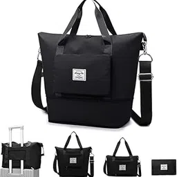 Shiva Creation & Collection Travel Duffel Tote Bag,Travel Weekender Overnight Bags Women Carry On Bag Totes for Airplanes, Sports Gym Duffle with Trolley Sleeve Waterproof Duffle for Women Multicolor-picture-10