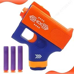 KITTER Soft Bullet Gun Toy for Kids Boys with 3 Foam Bullets | Safe Toy for Kids 4+ | Long Range | Made in India | ISI Mark | BIS Approved-picture-55