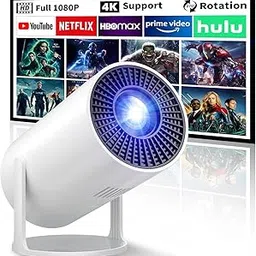 BitNix [2025 Upgraded] Mini Projector 4K Support with WiFi 6 & Bluetooth 5.4, Full HD 1080P Auto Keystone 180° Rotatable Stand Portable HD Projector 4K for Home, Bedroom, Room & Movie (Optix X1)-image-65