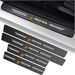 ISEE 360® 4PCS Anti-Scratch Carbon Fibre Sticker Car Door Sill Scuff Guard Welcome Pedal Protector Universal Vinyl Decal Car Sticker-image-75