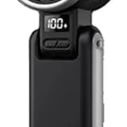 QAWACHH Foldable Refrigeration Cooling High Speed Mini Handheld Turbo Fan Desktop Neck Hanging LED Display Handy Fan-picture-19