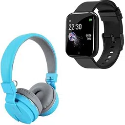 TechKing (Special with 12 Years Warranty Comfortable On-Ear Bluetooth Wireless Headphone, Bluetooth D20 SmartWatch with Heart Rate & Blood Pressure Monitor-picture-22