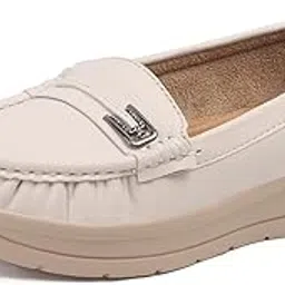 vendoz Women Comfortable Slip On Formal Loafer for Women | Stylish Fashion Moccasins Range | Cushioned Footbed Finish | Flexible | 1 Inch Heel Height| Formal Office Wear Shoe-picture-18