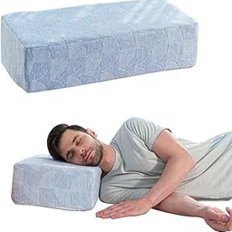 The White Willow Memory Foam Orthopaedic Side Sleeper Bed Rectangle Pillow for Sleeping & Neck Pain Relief, Lap Pillow, Travel & Portable Pillow - (24" L X 12" W X 6H) Green-image-10