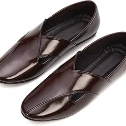 stephorn Ethnic Jutti Mojari Shoes for Men | Traditional Ethnic Footwear for Men Casual & Festive | Wedding Party Sherwani Kurta Pajama Shoes | Comfortable Slip-On Mojari for Men-picture-22