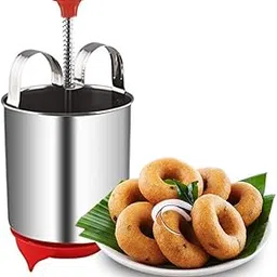 Ruslaan Perfectly Shaped & Crispy Medu Vada Maker – Stainless Steel Medu Vada & Donut Maker Machine | Easy-to-Use Kitchen Tool for Homemade Vadas and Donuts (Stainless Steel)-image-34