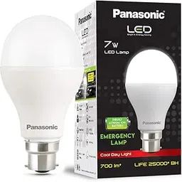 Panasonic Emergency Round Base B22D 7-Watt LED Bulb (White, 1 Piece)-picture-45