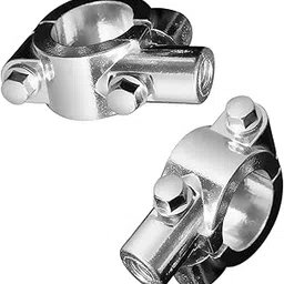 MERISHOPP 4X10Mm Motorcycle Bike 7/8'' Handlebar Mirror Clamp Mounting Bracket Chrome-picture-40