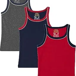 miten Pure Cotton Boys Vests (Pack of 3)-picture-26
