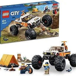 LEGO City 4x4 Off-Roader Adventures 60387 Building Toy Set (252 Pcs),Multicolor-picture-15