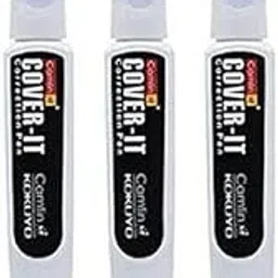 Camlin Kokuyo Cover It Correction Pens (Pack Of 3),White-image-25