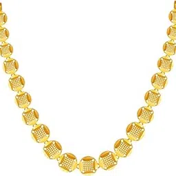 p.c. chandra jewellers BIS Hallmark 22KT (916) Yellow Gold "Geometric Disc" Necklace for Women - 9.59 Grams-picture-25