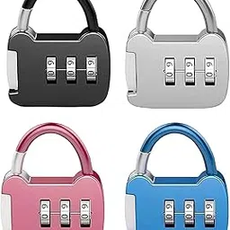 bcnjepin 4 Pcs Number Locks for Door, Number Lock, Number Lock for Bag Small Locks for School Gym Locker Sports Locker Fence Toolbox for Your Backpack, Briefcase and Luggage-picture-59