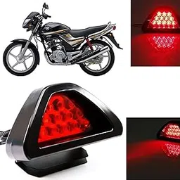 Auto Pearl™ Triangle Bike Rear Brake light Tail light compatible with Libero image 1