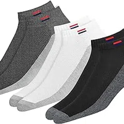 Socks for Men Solid Ankle Length Cotton Socks, Free Size-picture-34