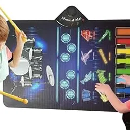 Bestie toys Musical Toys, Piano&Drum Music Mat Waterproof Foot Step Blanket Interactive Early Educational Toys, Gifts for 1 2 3 Year Old Boys Girls-image-70