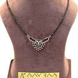 aayraa jewels AAYRAA Unicorn CZ 92.5 Silver Mangalsutra | Elegant Daily Wear Mangalsutra with Adjustable Length (16–24 Inches)-picture-13