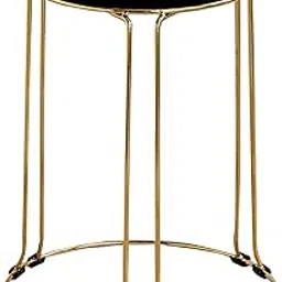 Presents Exquisite Vanity Stool: Space-Efficient Design, Fashionably Upholstered Large Footstool, Soft Ottoman Pouffe Bench for Hallway, Bedroom, and Living Room (Black)-picture-11