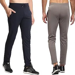 Lycra Track Pants Regular Fit Two Side Pocket One Side Zip Combo Pack 2-image-82