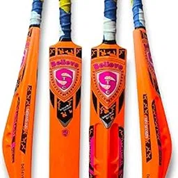 STC Sports Plastic Tennis Cricket Bat Full Size Bat (34 X 4.5 Inch) for All Age Group (Swat Cricket Bat)-Orange (Orange)-picture-24