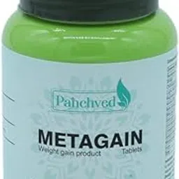 Panchved Metagain Weight Muscle Gain Ayurvedic Herbal Fat Burner Health Supplement 60 Tablet Veg Lukewarm Water Additive For Men And Women Tablet-image-34