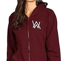 faltu.co Alan Walker Printed Women’s Full Sleeve Cotton Zipper Hoodie with Pockets | Regular Fit Hooded Sweatshirt Pullover for Winter-picture-22