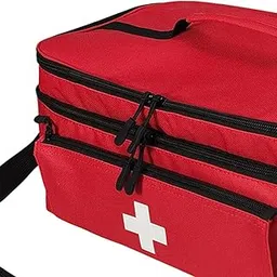 CALANDIS First Aid Bag Red Portable Bottle Organizer for Emergency Hiking Office | Kits & Bags | First Aid | Health Care-picture-19