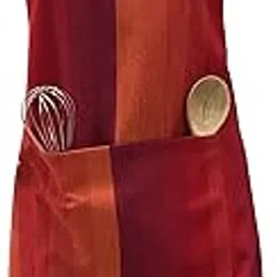 PIXEL HOME DECOR© New Cotton Kitchen Apron With Adjustable Neck Strap And Ties With Centre Pocket with Strong and durable Cotton (Pack of 1) (IY-3JBH-B76W)-image-14