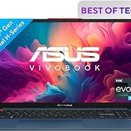 ASUS Vivobook S 15 OLED (2023), Intel Core EVO i5-13500H, 13th Gen, 16GB RAM, 512GB SSD, 2.8K OLED 120Hz, 15.6"/39.62cm, Windows 11, MS Office 2021, Blue, 1.7KG, S5504VA-MA541WS, Iris Xe, 75WHr Laptop image 1