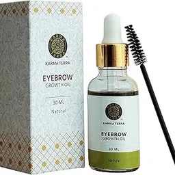 Karma Terra Organic Eyebrow Growth & Thickness Oil 30ml | Castor & Coconut with Pure Essential Oils | Natural Eyebrow Growth Serum for Fuller, Thicker & Stronger Brows-picture-15