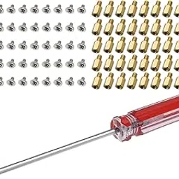 Create idea PC Case Motherboard Screws Kit, M3x6x4mm Brass Standoffs M3x5mm Screws with Screwdriver for Hard Drive Computer Case Motherboard-picture-30