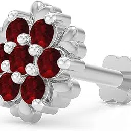 u are 925 Sterling Silver 18K Gold Plated Heartfelt Brilliance Screw Nose Pin for Women and Girls | With Certificate of Authenticity and 925 Stamp-picture-54