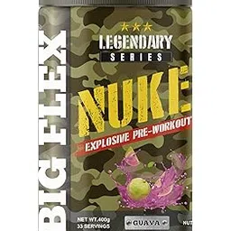 Bigflex Nuke Pre Workout Powder| 33 Servings |Energy Booster| (Guava, 400 gm)-picture-13