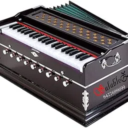 Salablez® 9 Stopper, 7 Bellow, 42 Key, Two Reed(Bass-Male),3 1/2 Octave, Coupler, Chudidaar Deluxe Quality Harmonium With Free Bag Folding Portable High Male High Sound Long Sustain Indian Music-picture-15