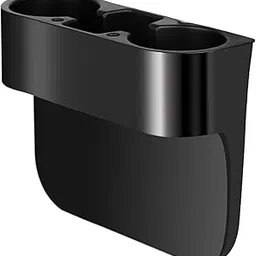 Car Cup Holder Multifunctional Portable Console Side Pocket Seat Gap Filler Organizer Vehicle Cell Phone Drink Holder Storage Box (Black)-image-52