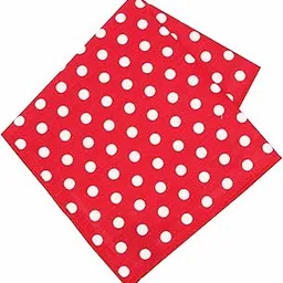 Mens Pocket Square | Retro Classic | 24 x 24 cm | Soft fabric | Superior finishing | Packaging – folder | Colour- Red Base White Dot (Set of 1)-image-57
