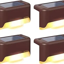 R2S2 Solar Deck Lights Outdoor | 4-Pack Waterproof LED Solar Lights for Stairs, Step, Fence, Railing, Yard, and Patio | Easy Installation | Enhance Your Outdoor Ambiance with Safety Lighting Fixtures-picture-26