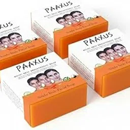 Paaxus Kojic Brightening Body and Facial Soap, Orange, Pack of 4-picture-18