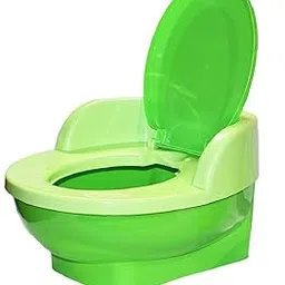 Nabhya Baby Toilet Training Potty Seat with Upper Closing Lid and Removable Bowl (Green)-picture-13