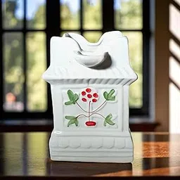 10-Inch Premium Ceramic Tulsi Pot for Home & Garden – Handmade, Vastu-Friendly, Weather-Resistant Planter with Drainage Hole – Satiya White-picture-52