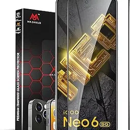 Mr.Shield Top-Notch HD+ Tempered Glass Screen Protector Guard for iQOO Neo 6 / Neo 6 SE / 9 SE / 7/7 Legend (6.62 Inch), 9H Hardness, Military Grade Protection, Easy Installation kit-picture-13