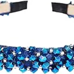 Crystal Beaded Plastic Fancy Party Wedding Hairband For Girls-image-22