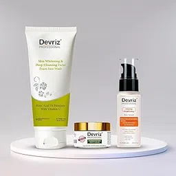 DEVRIZ PROFESSIONAL Pigmentation Kit With Brightening Day Serum | Daily Face Wash, Pigmentation Night Cream, Glowing & Clean Skin-picture-47