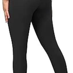 aster apparels Women's Thermal Fleece Lined Leggings, High Waist Winter Warm Tights, Black, Slim Fit, Stretchy Workout Pants for Cold Weather-picture-51