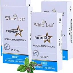 White Leaf Premium Herbal Ayurvedic Herbs Cigarettes Mint Flavoured(Pack Of 40) 100% Tobacco Free And Nicotine Free |Made With Ayurveda Natural Herbs Clove, Tulsi, Cinnamon & Green Tea(Non Addictive)-picture-15