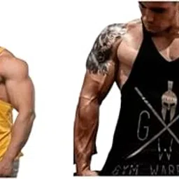 MASCARI Men's Regular Sleeveless Polyester Vest | Anti-Microbial | Anti Odor, Breath tech Super Soft & Comfort Fit Gym Vest for WorkoutT-picture-47