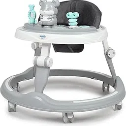 Amazon Brand - Supples Baby Walker (Musical) | Kids Walker with Toys | Baby Walkers for Boys & Girls 9+ Months | Adjustable Height Walker with RGB Lights | Birthday Gift for 1 Year Old | Grey & White-picture-30