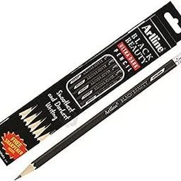 Artline Black Beauty Ultra Dark & Smooth Writing Pencil | Extra Dark | Rubber Tip Pencil | Lightweight With Comfortable Grip | Free Sharpener Inside | Set Of 10 x Pack Of 2-picture-16